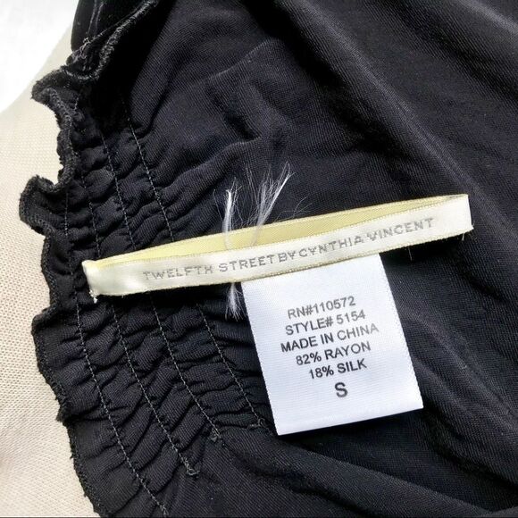 Twelfth Street By Cynthia Vincent Velvet top S - Picture 9 of 9